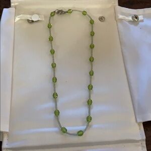 Green beaded necklace